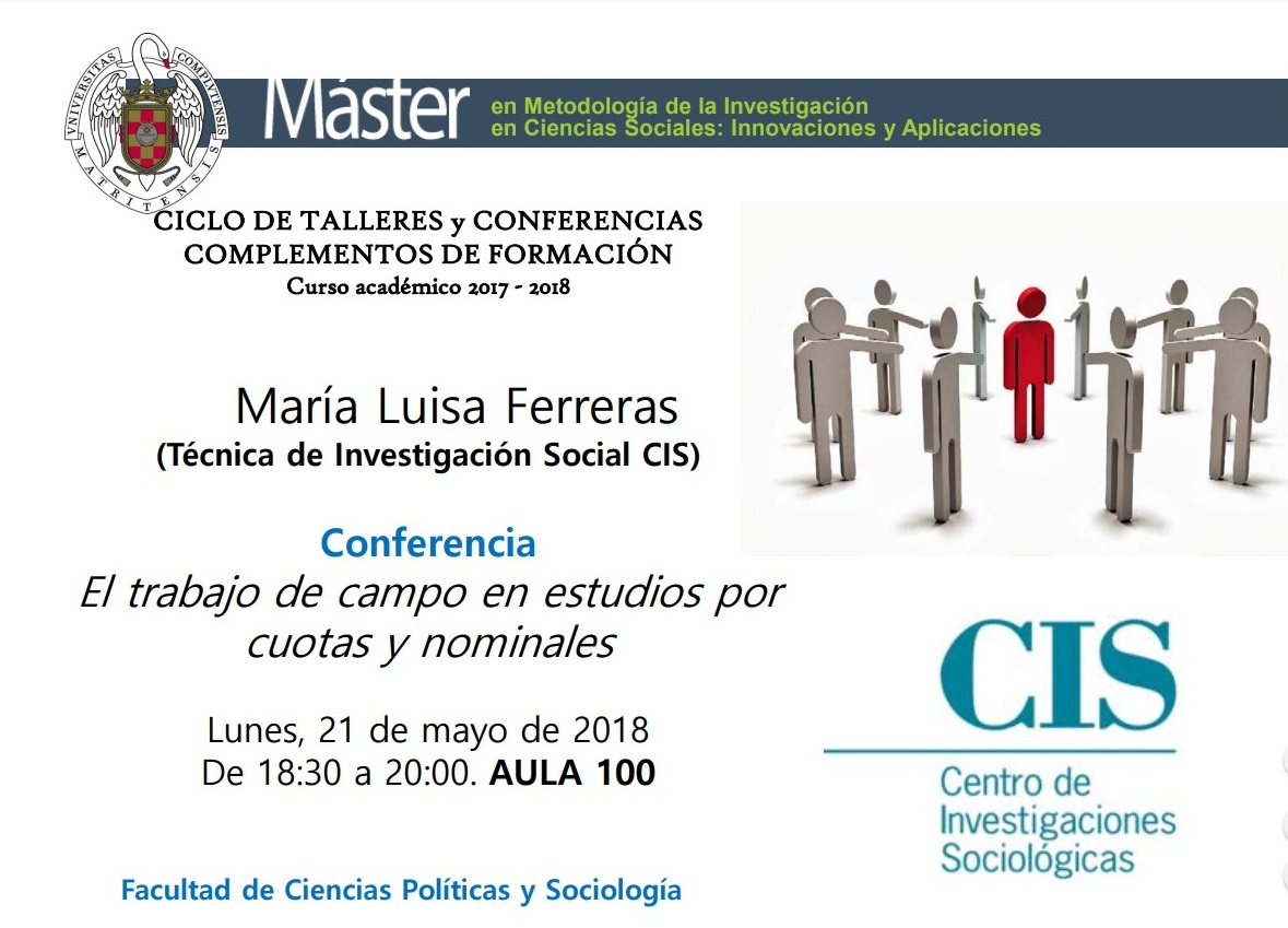 Conferencia "El trabajo de campo en estudios por cuotas y nominales" María Luisa Ferreras